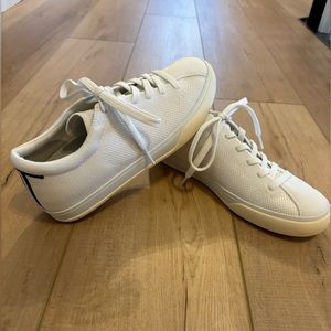 Bright white Rothy’s lace up sneakers womens size 7.5